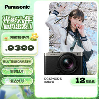 松下 Panasonic S9（18-40mm F4.5-6.3）套装（Panasonic）全画幅微单 实时Lut 滤镜直出 连接app分享 灰银
