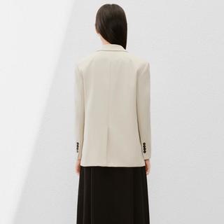 【简约风】春夏款商务通勤优雅两粒扣纯色西装外套女上衣
