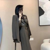 高级职业感上衣长裤两件套优雅商务通勤休闲套装
