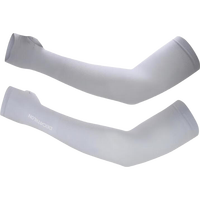 迪卡侬男女防晒运动袖套冰丝袖夏护臂开车钓鱼骑行冰凉袖雪白L-4051433