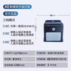 沃能力 太阳能LED灯 标准版单面40颗灯珠