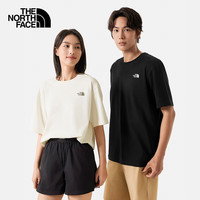 北面（The North Face）【都市经典系列】短袖T恤情侣款山夏印花舒适透气户外新款|8CSW QLI/沙丘白