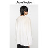 Acne Studios 男女同款做旧1996印花宽松落肩长袖T恤上衣CL0197 灰白色 XXS
