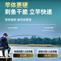 创威凌天非凡大师极轻小综合超轻鱼竿碳纤维鲫鱼竿台钓竿钓鱼竿手竿 9m 鲢鳙