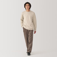 無印良品 MUJI（無印良品 ）男式 使用大豆纤维 中针距圆领毛衣 男士冬季男款针织衫 AA0QWA4A