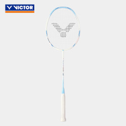 VICTOR 羽毛球拍小铁锤全碳素单拍初级进阶进攻型羽拍TK-HMRL EX 云峰白 5U穿线拍