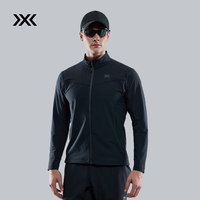 XBIONIC风岚中量软壳外套立领夹克男S2柔软舒适弹力防风春秋 24879 矿物黑 L（141-160）