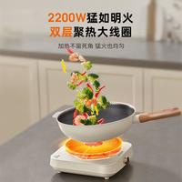 九阳电磁炉小型家用火锅炒菜锅一体全套电池炉电磁灶