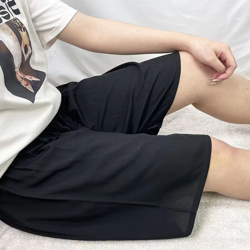 绵绸四分裤-百搭黑色