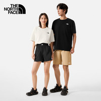 北面（The North Face）短袖T恤款露营帐篷舒适透气户外休闲短袖夏季|8CSV QLI/沙丘白 L