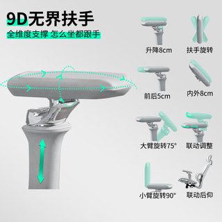 优兰森人体工学椅9D扶手办公椅家用电脑椅可躺电竞椅坐深可调久坐不累 T606曜黑-9D扶手-尼龙脚-无搁脚