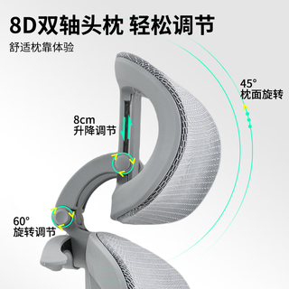 优兰森人体工学椅9D扶手办公椅家用电脑椅可躺电竞椅坐深可调久坐不累 T606曜黑-9D扶手-尼龙脚-无搁脚