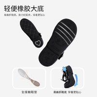 江博士（DR·KONG）春秋儿童礼仪鞋魔术贴公主鞋 女童表演英伦风黑皮鞋 黑色 25 适合脚长约15.5-16.0cm