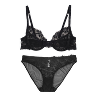 夏娃的诱惑绽放组女士内衣女套装性感蕾丝文胸薄款上托聚拢收副乳防下垂胸罩