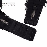 夏娃的诱惑绽放组女士内衣女套装性感蕾丝文胸薄款上托聚拢收副乳防下垂胸罩 黑色 85B 38/85B