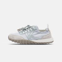 Kappa Kids卡帕透气百搭圆头厚底休闲鞋芭蕾鞋2024系带夏季运动鞋 银色 单层 38