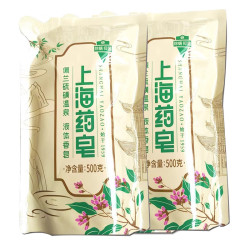 上海药皂 佩兰硫磺液体香皂沐浴露 500g*2袋