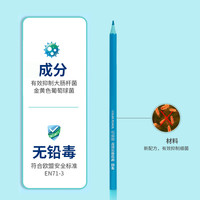 彩铅可擦彩色铅笔水溶性24色美术生彩铅画笔彩笔儿童初学者画画