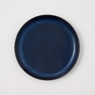 無印良品 MUJI（無印良品 ）窑变釉 浅盘 餐具 餐盘 家用 盘子 蓝色 大 直径205ｍｍ