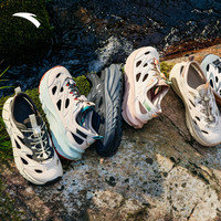 安踏探野溯溪鞋凉拖鞋男鞋运动鞋洞洞鞋户外登山徒步男女款休闲鞋 铁人灰/远山青绿/基础黑-2 42 (男8.5)