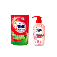 OMO 奥妙 洗衣液套装(除菌除螨洗衣液 桉树艾草香+酵素内衣洗衣液 淡雅樱花)