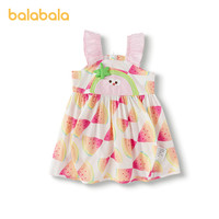 巴拉巴拉宝宝连衣裙婴儿裙子儿童公主裙女童夏装2025甜美可爱