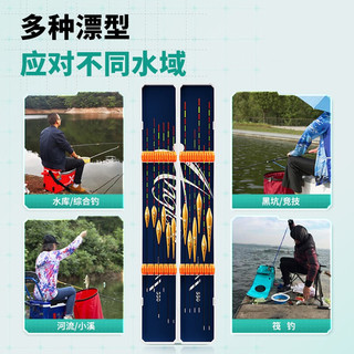 小凤仙纳米浮漂套装高灵敏鱼漂套装加粗尾醒目标带漂盒套装鲢鳙鲫鲤鱼漂 3支【专攻鲫鲤混养套装】 单盒装【不接受备注换号】