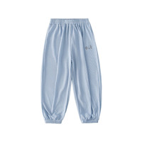 棉花堂（cottontown）棉花堂儿童防蚊裤女童裤子夏季薄款男童休闲裤睡裤凉爽垂顺 灰蓝 90