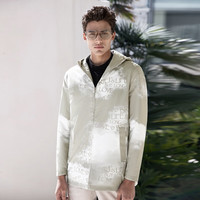 威可多(VICUTU)商场同款男士风衣潮流印花休闲连帽春季外套男VRS21142931