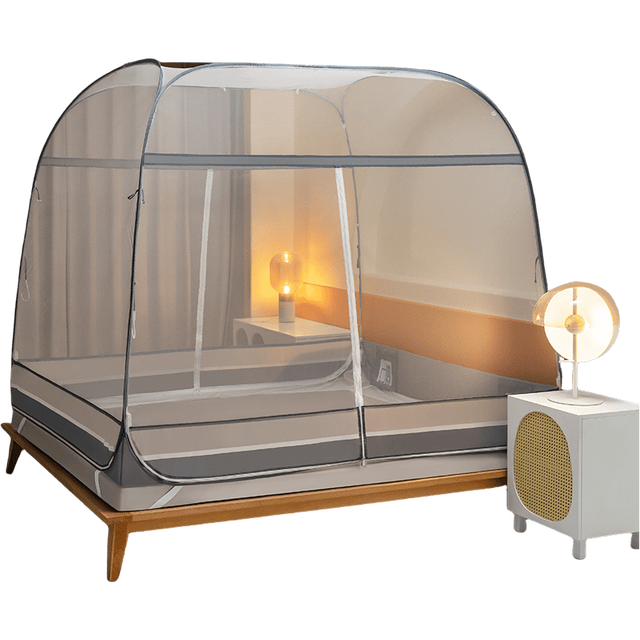 睡眠英雄 SleepHero A类防摔卧室家用宿舍围栏蚊帐 穹顶蒙古包 适用150*200cm双人床 免安装