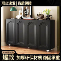 法式复古大容量鞋柜家用门口入户收纳柜靠墙储物柜玄关柜