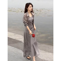 妃莉杋(FeiLiFan)法式高级感连衣裙女装套装2025夏季新款防晒衬衣气质显瘦吊带裙子