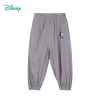 迪士尼宝宝（Disney Baby）儿童卡通长裤防蚊裤时尚休闲舒适透气卡通裤子夏季 ZD2DK001灰色 130