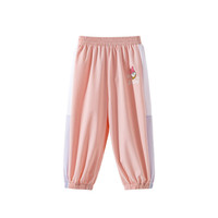 迪士尼宝宝（Disney Baby）儿童卡通长裤防蚊裤时尚休闲舒适透气卡通裤子夏季 ZD2EK008浅粉 120
