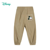 迪士尼宝宝（Disney Baby）儿童卡通长裤防蚊裤时尚休闲舒适透气卡通裤子夏季 ZD2DK001卡其 140