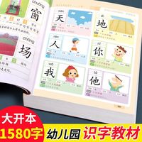 识字大王1580字儿童学前看图大全幼儿园认字拼音拼读训练学前教育