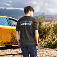 Patagonia Boardshort Logo男涤棉混纺T恤37655 INBK-墨黑色 S