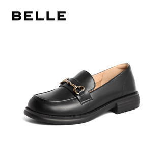  BeLLE/百丽 马衔扣 女士乐福鞋