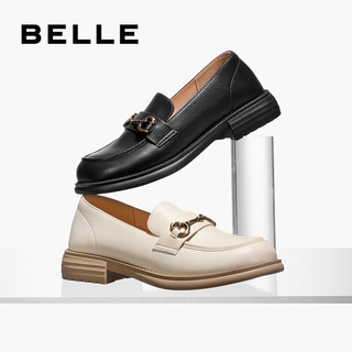 BeLLE/百丽 马衔扣 女士乐福鞋