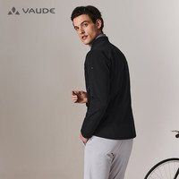 VAUDE巍德男士户外防泼水轻便软壳衣通勤多场景行政翻领夹克外套 雾灰 S