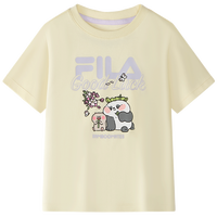 FILA【好运T】斐乐童装儿童抗菌短袖T恤2025年夏季男女童上衣