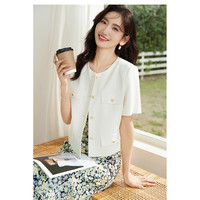 红袖outlets粉丝福利款短外套合集hopeshow秋冬香风外套上衣 L