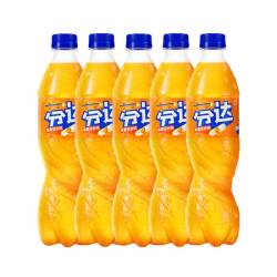 可口可乐 芬达 无糖橙子味碳酸饮料 500ml*5瓶