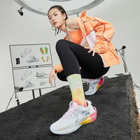 匹克（PEAK）匹克态极3.0PRO运动鞋女通勤太极跑鞋室内减震健身瑜伽轻便休闲鞋 初霁配色-大白/荧光玫红 -3.0Pro 35