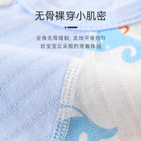 彩婴房婴儿衣服宝宝空调服夏连体薄纯棉家居爬服哈衣透气长袖睡衣 八爪鱼A