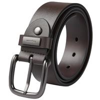 HLA/海澜之家大气皮带针扣压花花纹合金扣头个性商务腰带男