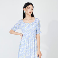 秋水伊人高级感时尚雪纺衫夏季新款女装通勤百搭连衣裙