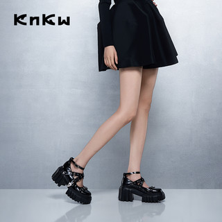  KNKW 厚底 女士小皮鞋