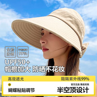 防晒帽子女士遮阳遮脸防紫外线太阳帽高级感夏季薄款显脸小大帽檐