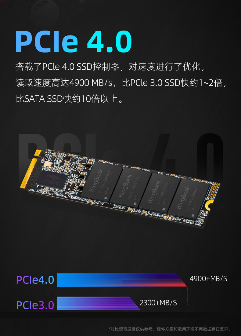 KINGBANK 金百达KP260系列NVMe M.2 固态硬盘2TB（PCI-E4.0） 【报价